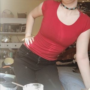 Stretchy Red Shirt